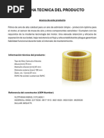 Catalogo Filtros de Aire Diciembre 18 2023 | PDF | BMW | Vehículos