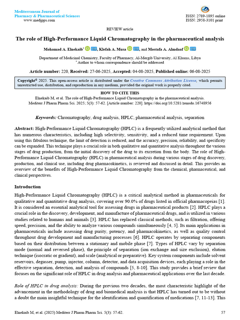 HPLC in Pharmaceutical Analysis | PDF | High Performance Liquid ...