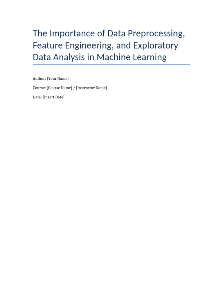 Data Preparation in Machine Learning | PDF | Machine Learning | Data ...