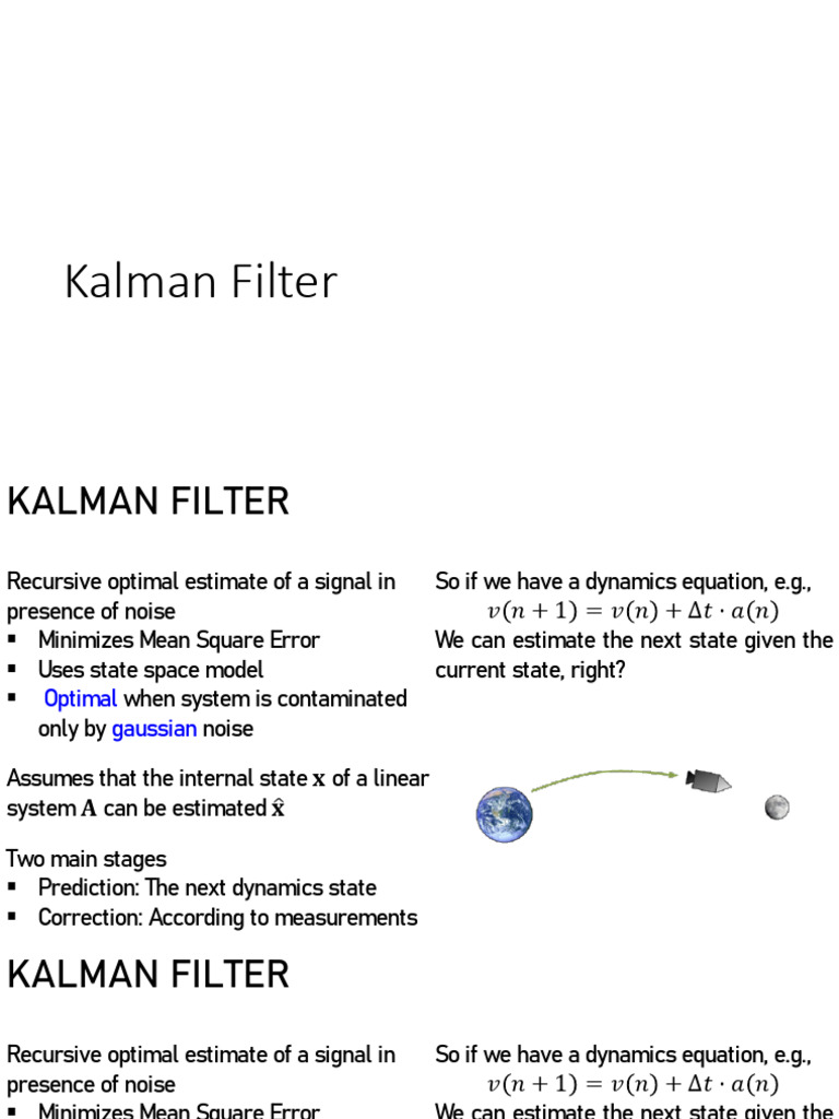 Kalman Filter Overview and Applications | PDF | Kalman Filter ...