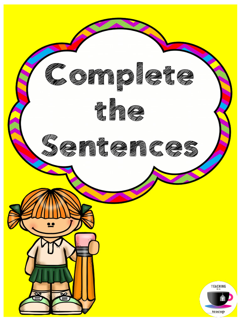 Complete The Sentences | PDF