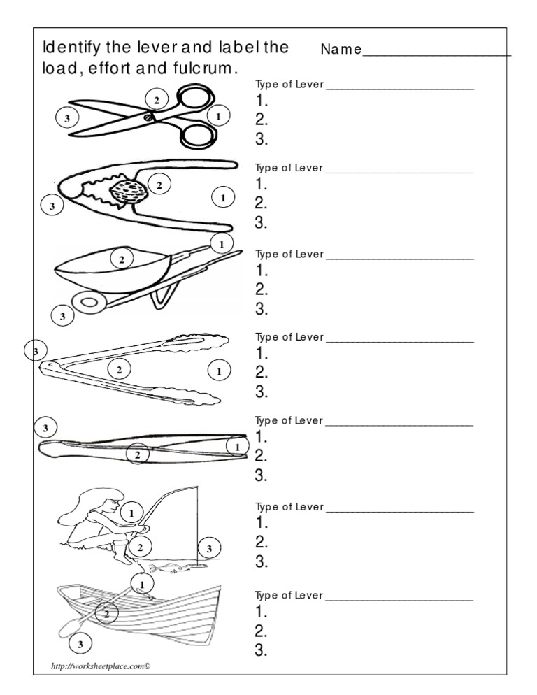 Lever Worksheet 03