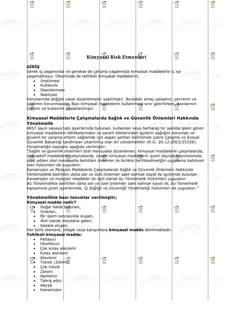 17 Kimyasal Risk Etmenleri | PDF