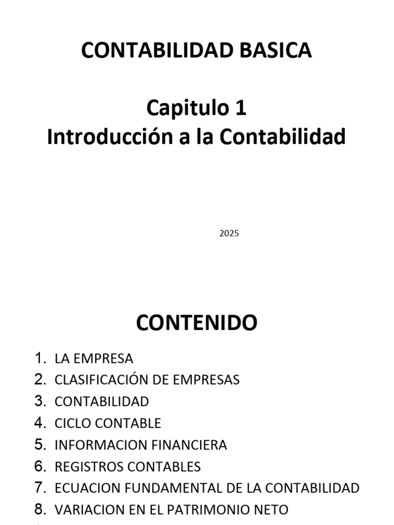 Contabilidad Básica: Fundamentos y Ciclo | PDF | Contabilidad | Economias