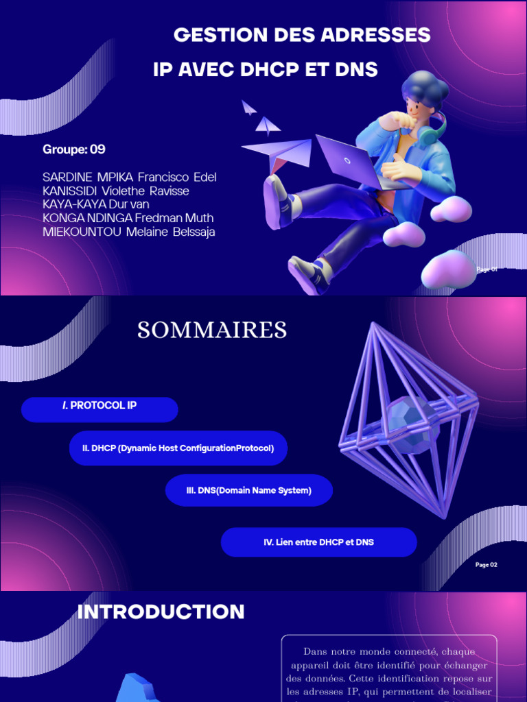 Gestion IP avec DHCP et DNS | PDF | Système de noms de domaines ...