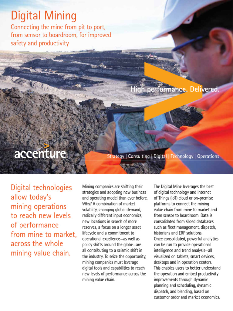 Accenture Resources Digital Mining | PDF | Internet Of Things | Automation