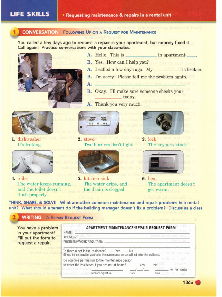 Side+x+Side+Plus,+Book+2,+Unit+13,+Life+Skills,+Reading,+Assessment | PDF