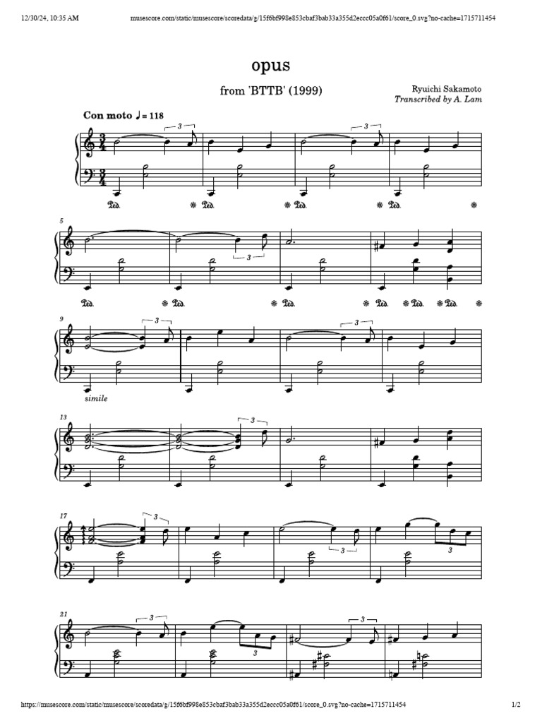MuseScore SVG Score Data Link | PDF