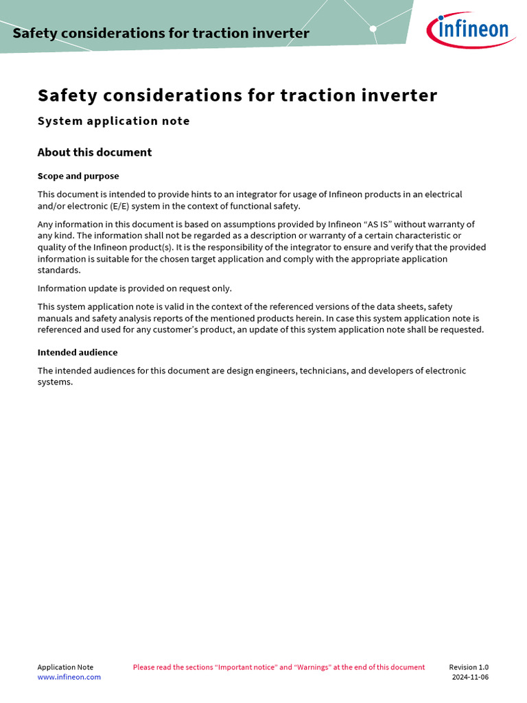 Traction Inverter Safety Guidelines | PDF | Electric Motor | Power Supply
