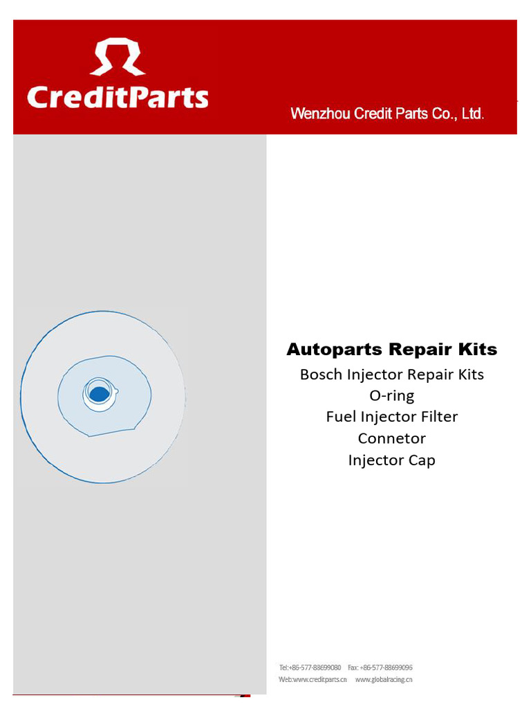 Bosch Injector Repair Kits Catalog | PDF | Fuel Injection | Automotive ...