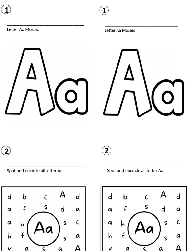 Aa Worksheets New | PDF