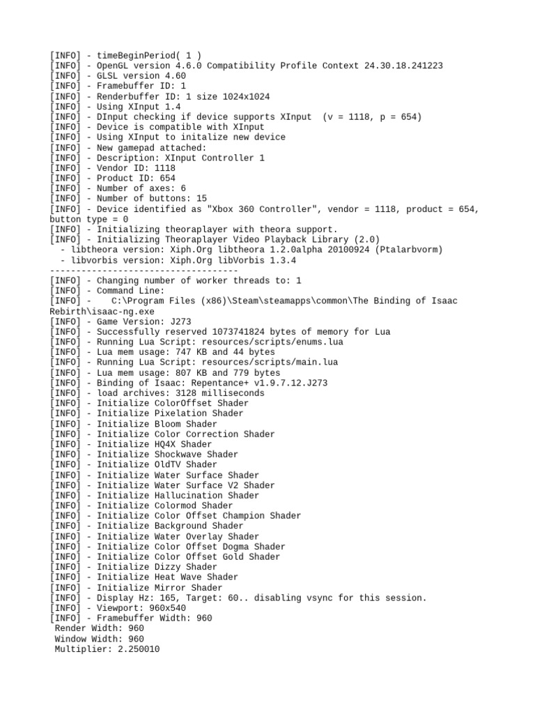 Binding of Isaac Mod Stats v1.9.7.12 | PDF | Shader | Computer Engineering