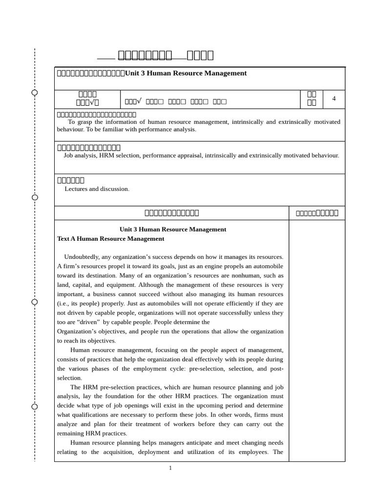 Human Resource Management Overview | PDF | Performance Appraisal ...