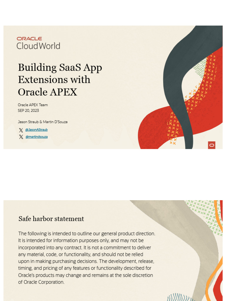 Oracle APEX SaaS App Extensions Guide | PDF | Oracle Corporation ...