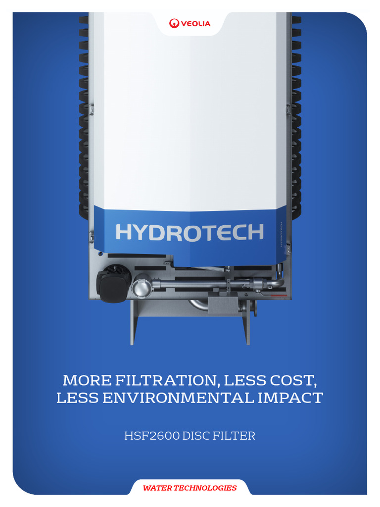 Brochure Hydrotech Disk Filter HSF2600 Brochure | PDF | Filtration