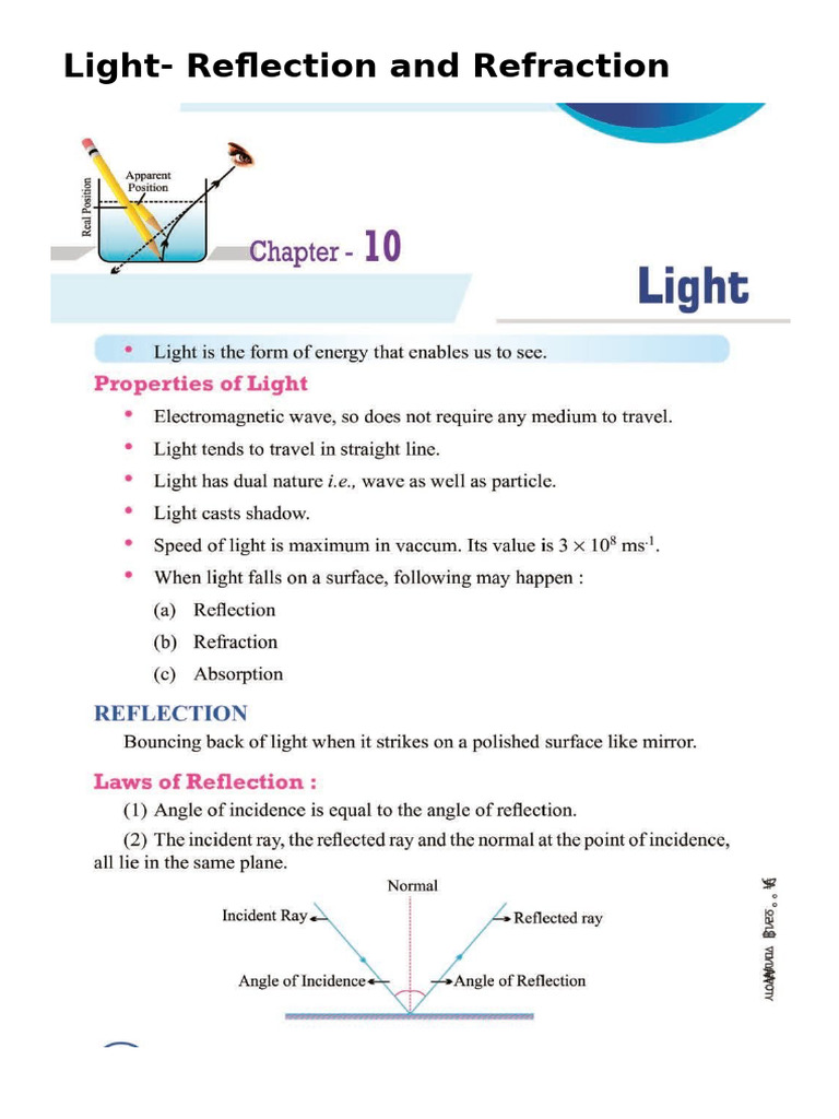 Reflection and Refraction | PDF