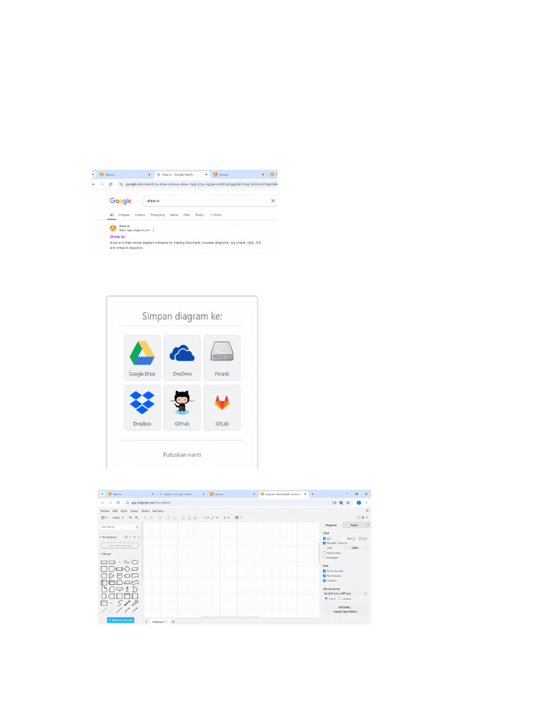 Cara Membuat Flowchart di Draw.io | PDF