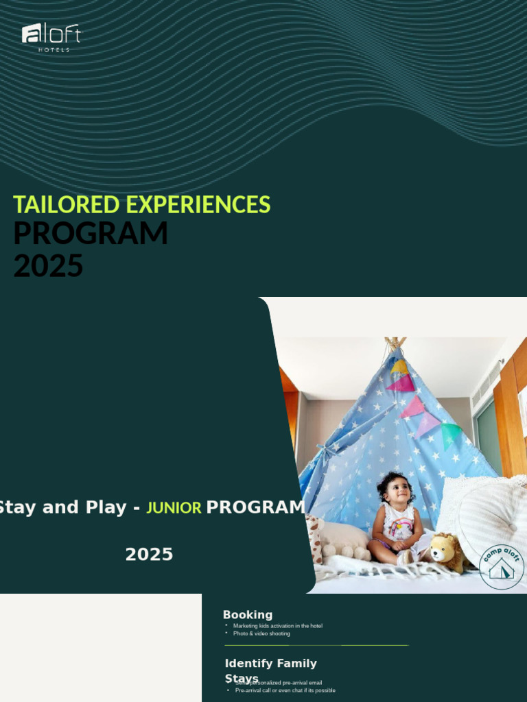 Aloft Hotels Junior Program 2025 Guide | PDF | Hospitality Industry | Hotel