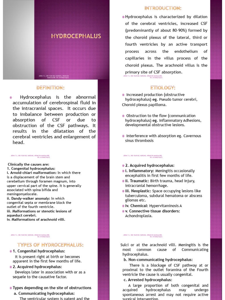 Hydrocephalus 180611155122 | PDF | Cerebrospinal Fluid | Nervous System