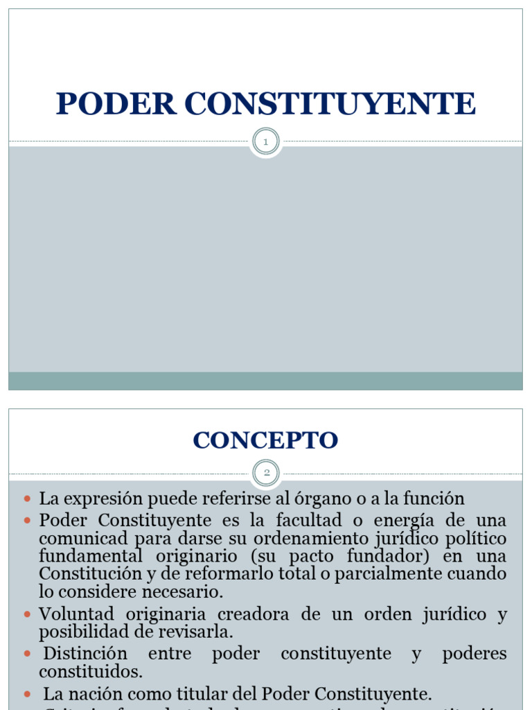 Poder Constituyente y Reformas Jurídicas | PDF | Constitución | Legislatura