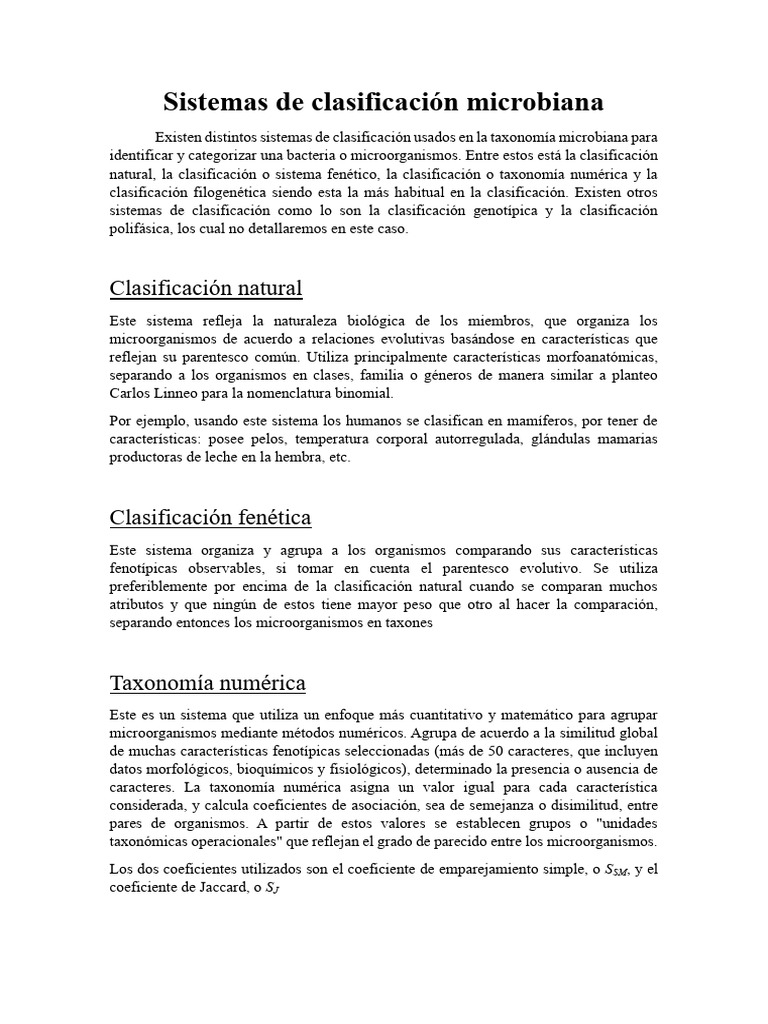 Resumen Micro Parte 7 | PDF | Taxonomía (biología) | Microbiota