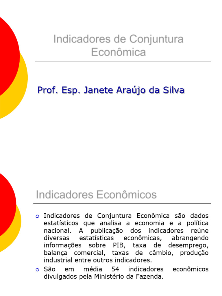 Indicadores de Conjuntura Nitru | PDF | Produto interno bruto | Economia