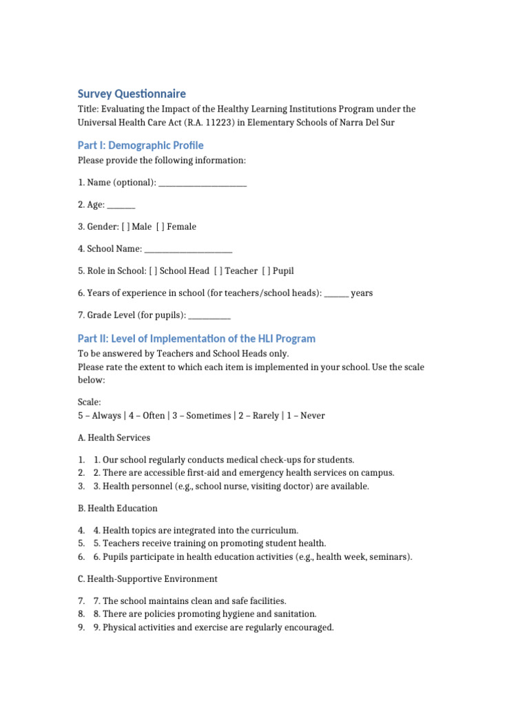 AI in Education Survey Questionnaire | PDF | Mental Health | Teachers