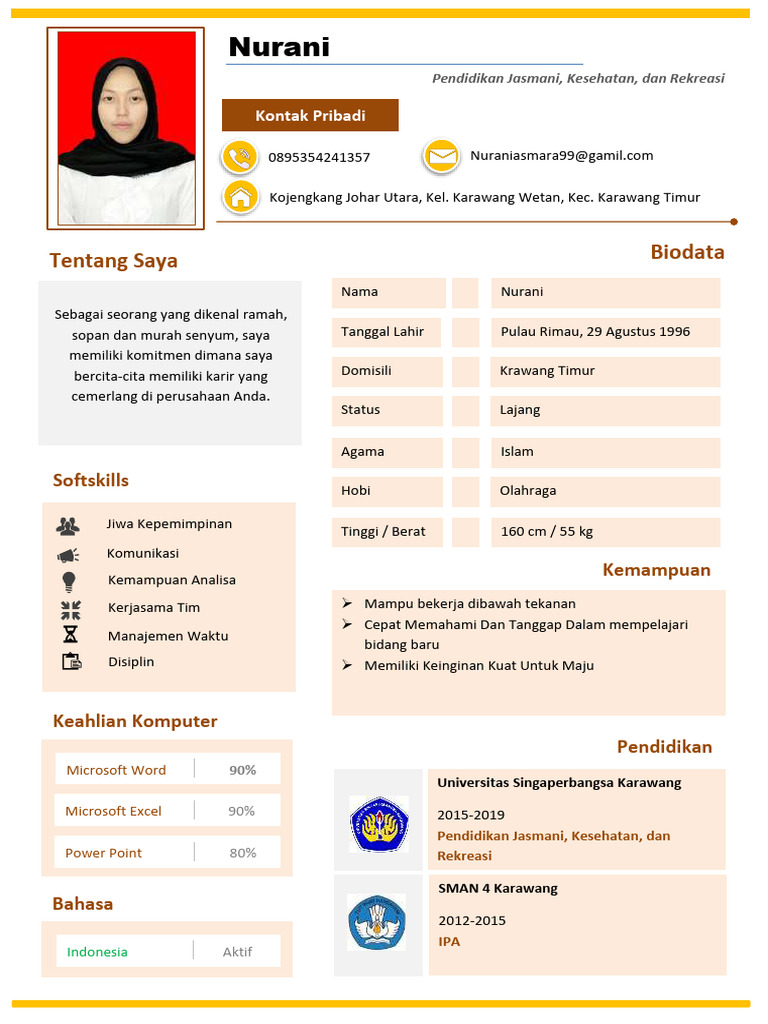 Contoh cv | PDF