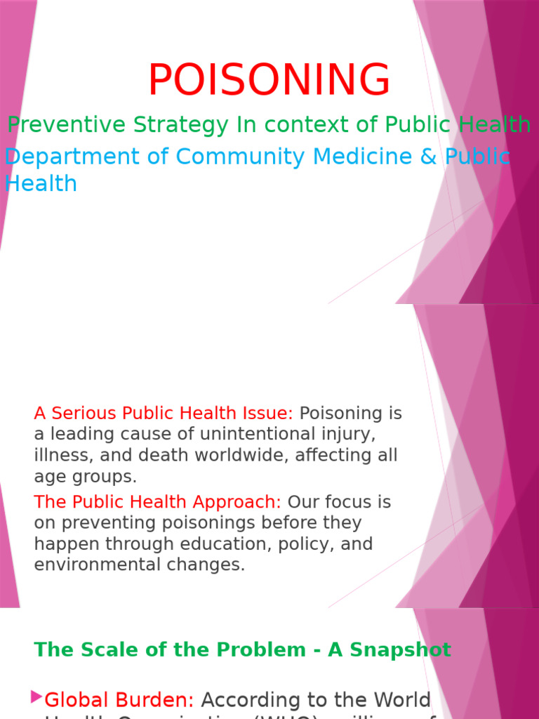 National Strategies for Poisoning Prevention | PDF | Public Health ...