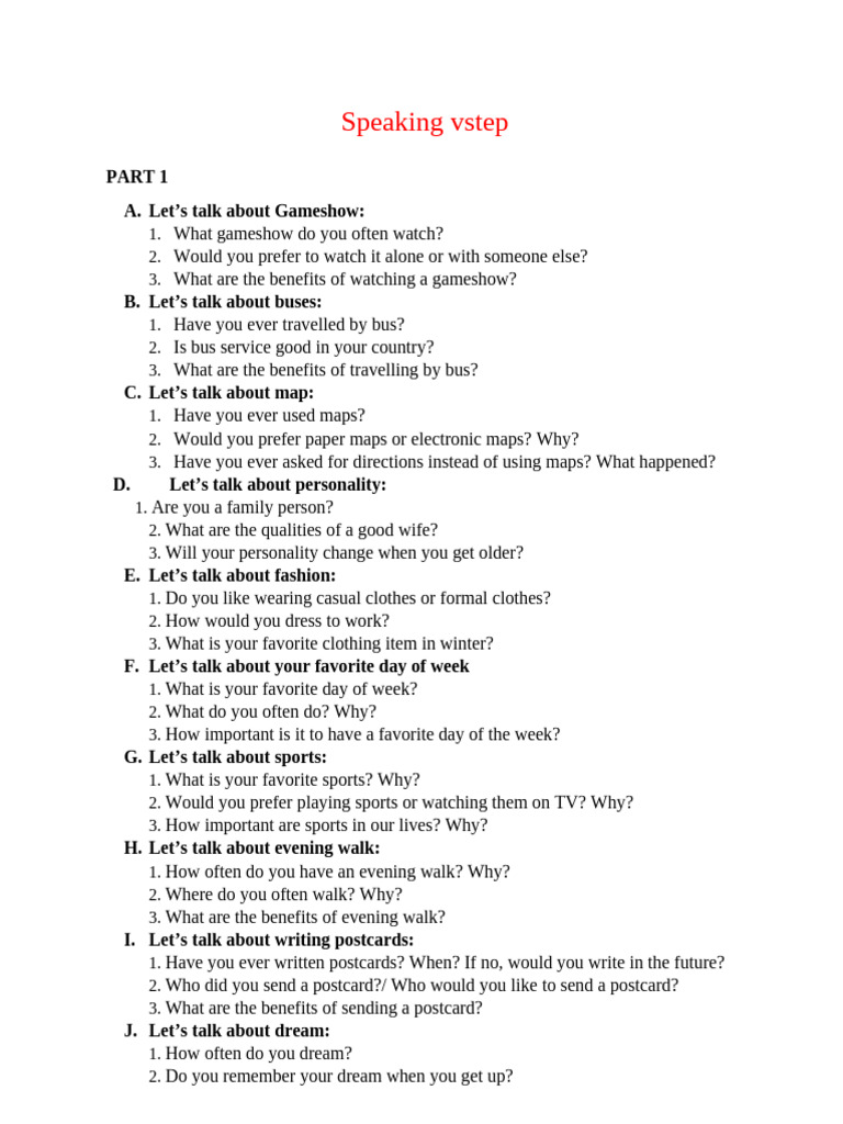 Speaking Collection | PDF | Educational Technology | Learning