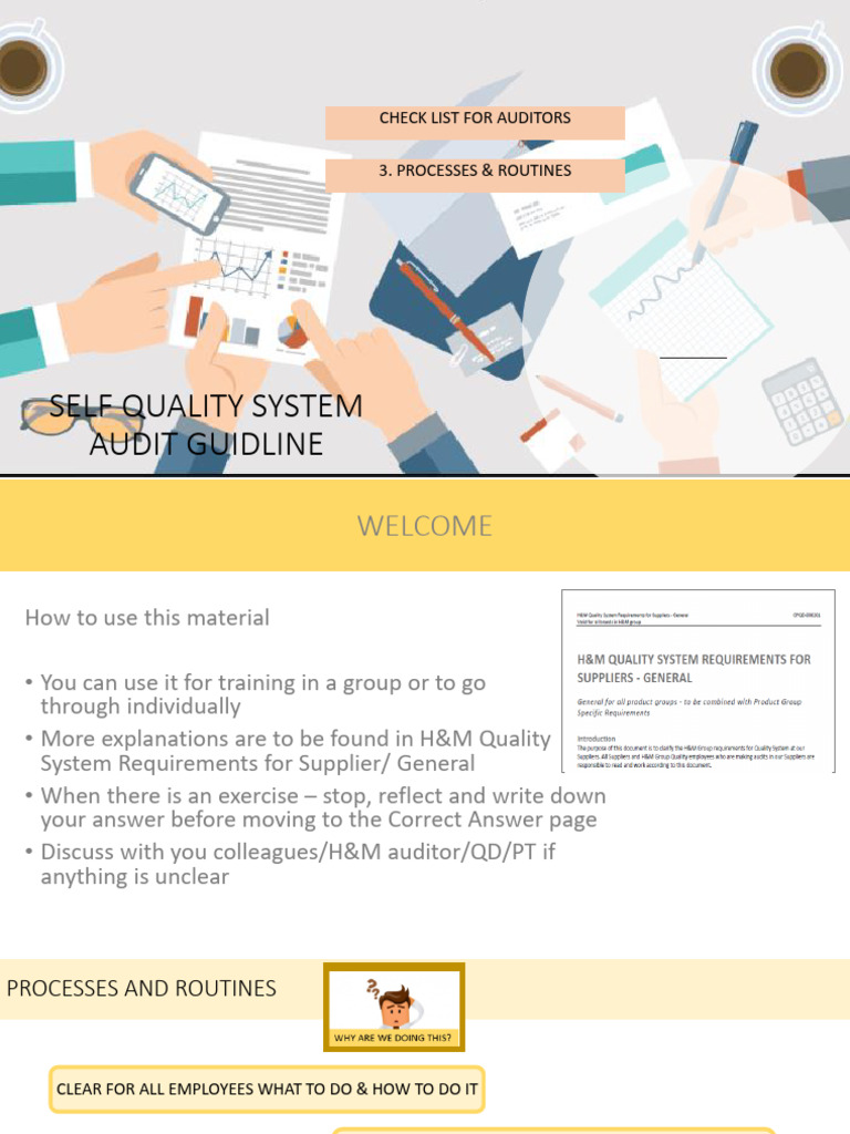 Quality System Audit Checklist Guide | PDF | Supply Chain | Audit