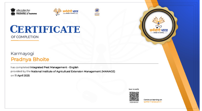 Integrated Pest Management Certificate | PDF