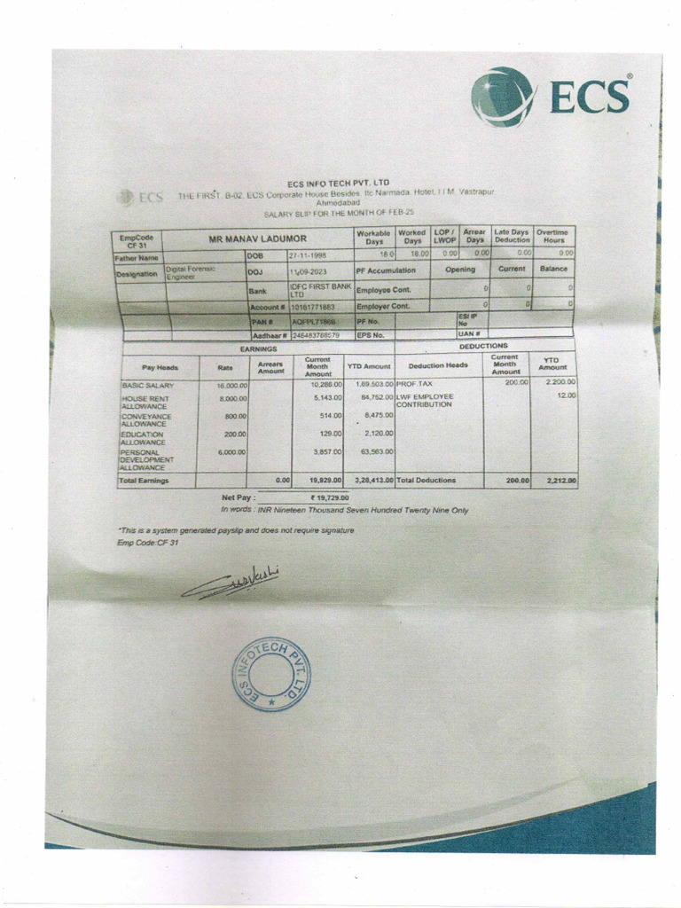 Last Slip | PDF