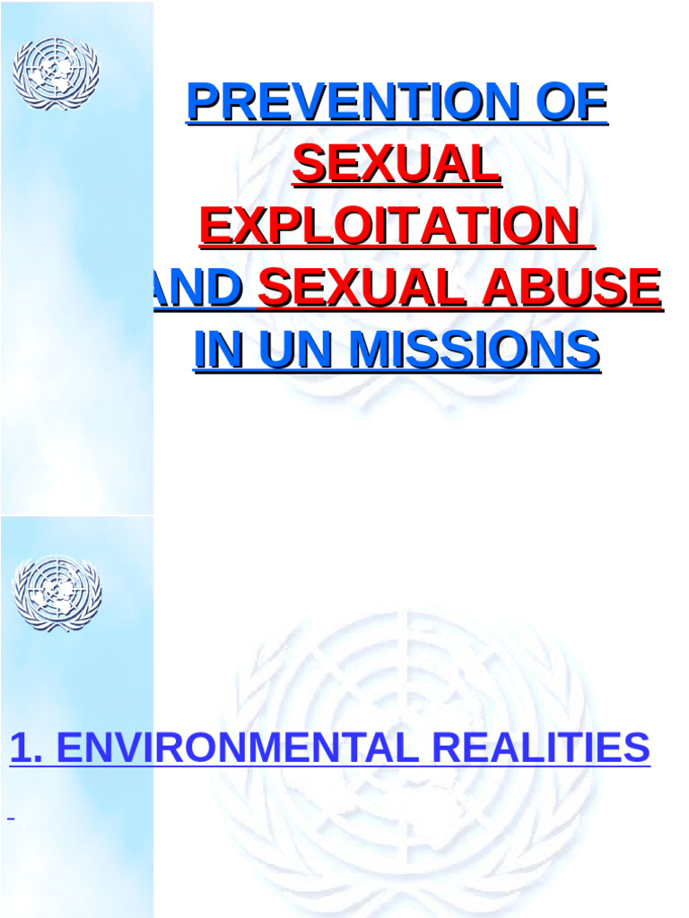 Prevention Of: Prevention of Sexual Exploitation AND Sexual Abuse in Un ...