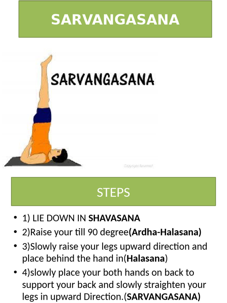 Sarvangasana: Steps, Benefits, and Precautions | PDF