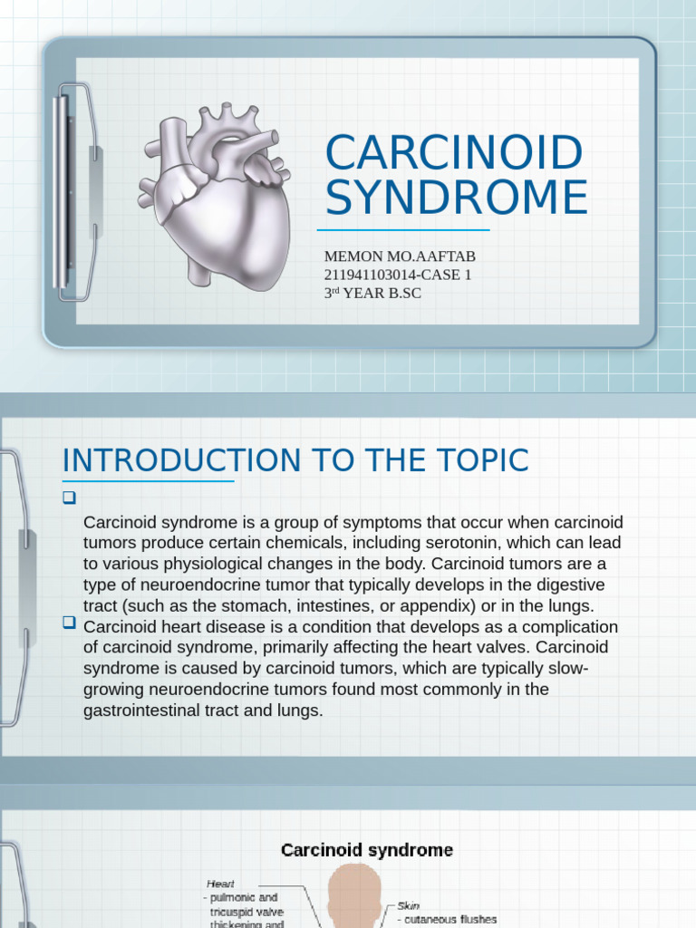 Carcinoid Syndrome Cp1 | PDF | Heart | Heart Valve