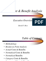 Cost & Benefit Analysis: Executive Overview