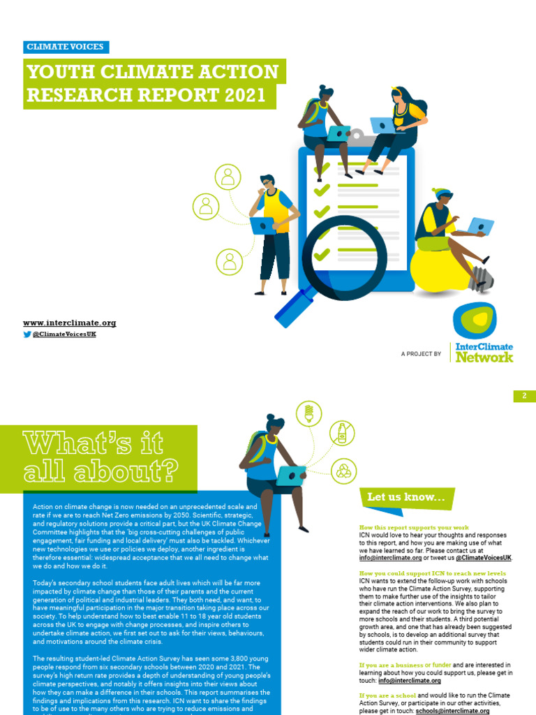 ICN Youth Climate Action Research Report 2021 | PDF | Climate Change ...