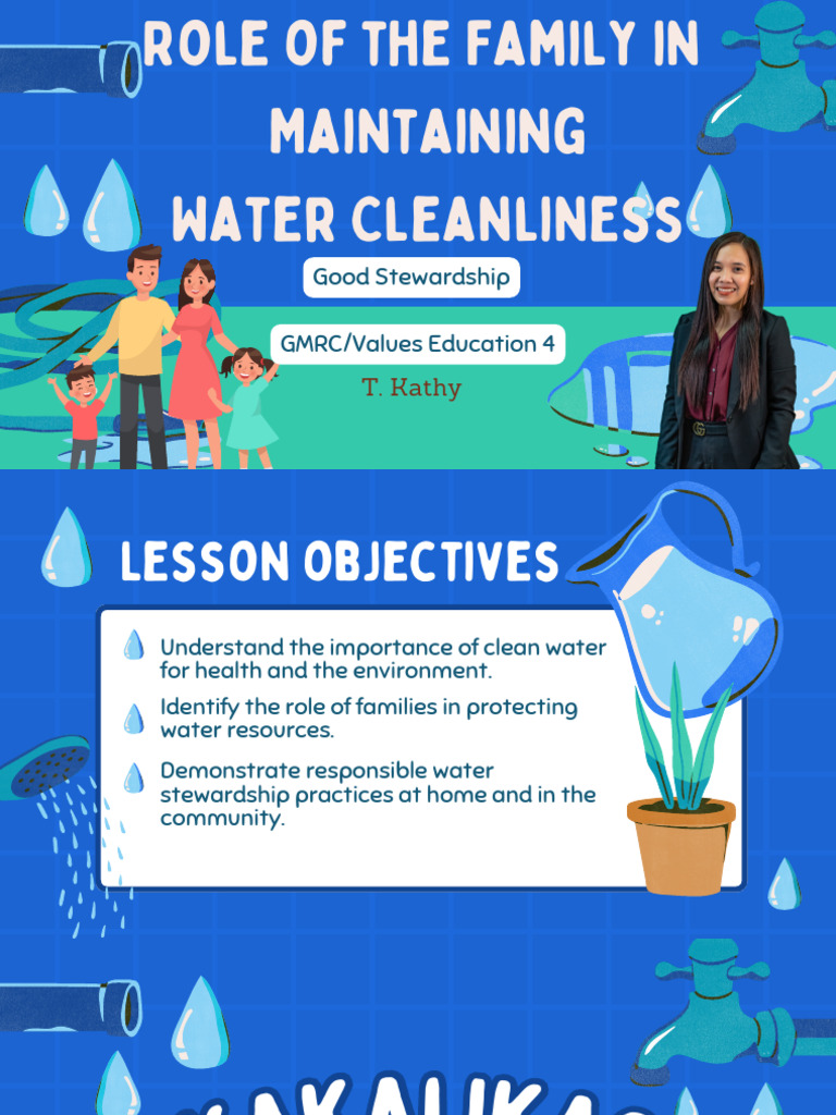Role of The Family in Maintaining Water Cleanliness | PDF | Water ...