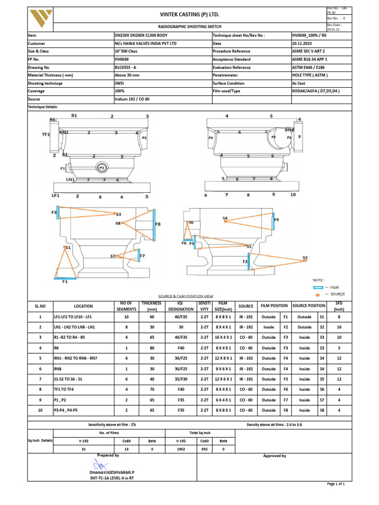 HV49 - DN250 X DN200 X CL300 Body - 100 | PDF