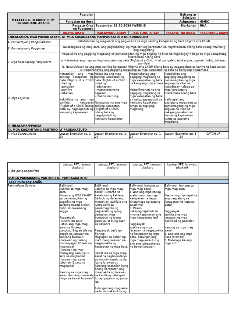 GMRC-Week 8 | PDF