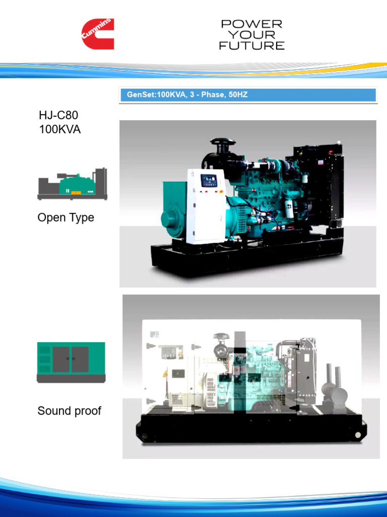 100KVA Diesel Generator Specifications | PDF | Electric Generator ...