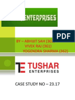 Case Study On Tushar Enterprises