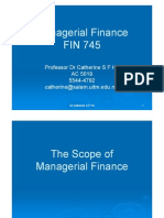 Managerial Finance Functions