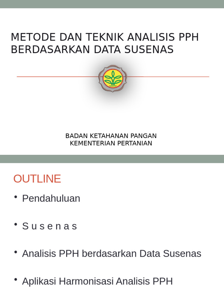 Analisis PPH Menggunakan Data Susenas | PDF