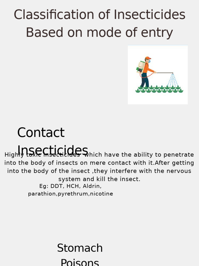 Insecticides: Modes of Action Explained | PDF
