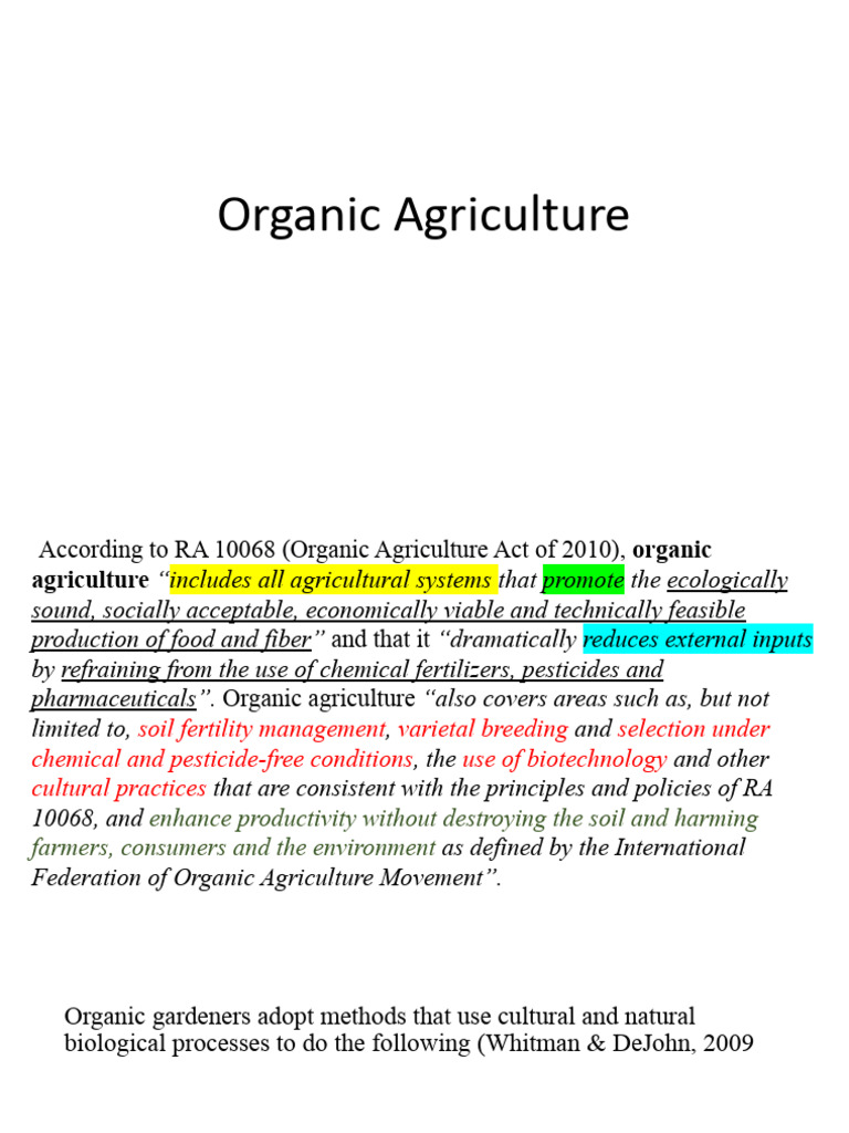 Understanding Organic Farming Principles | PDF | Organic Farming ...