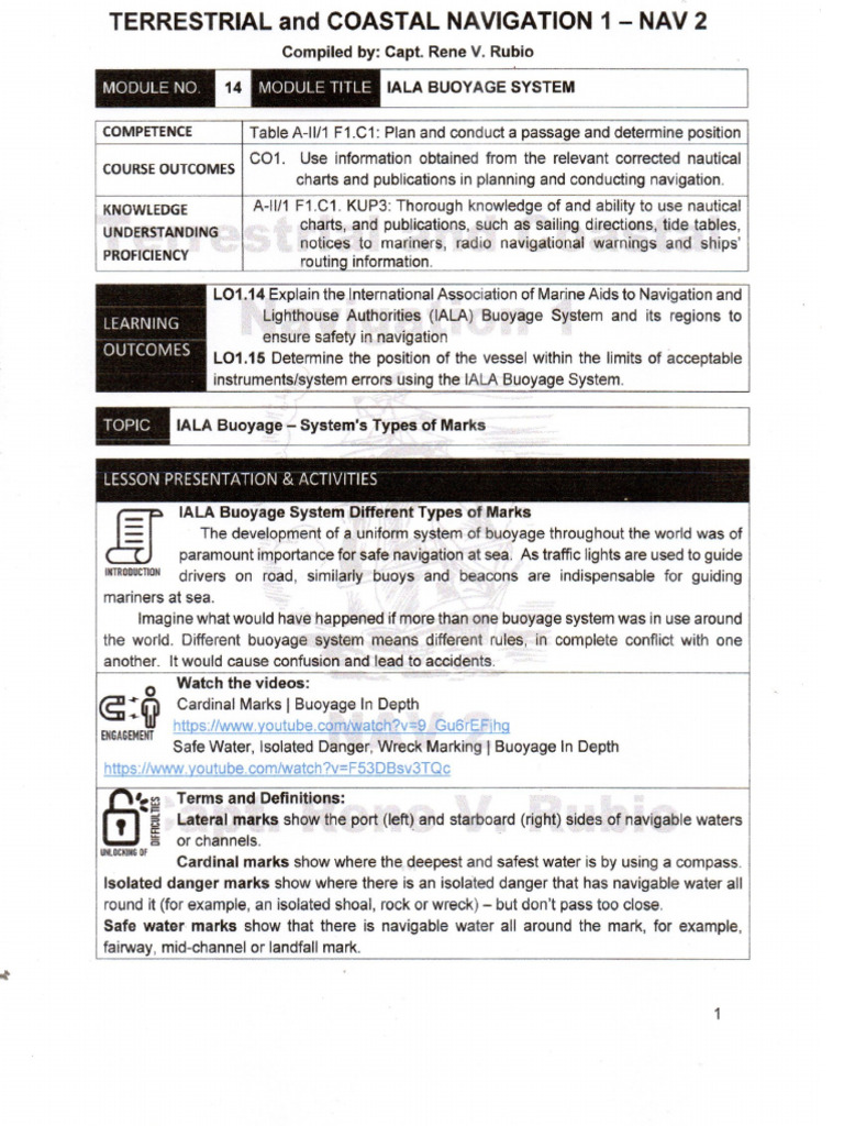NAV 2 Module 14 | PDF