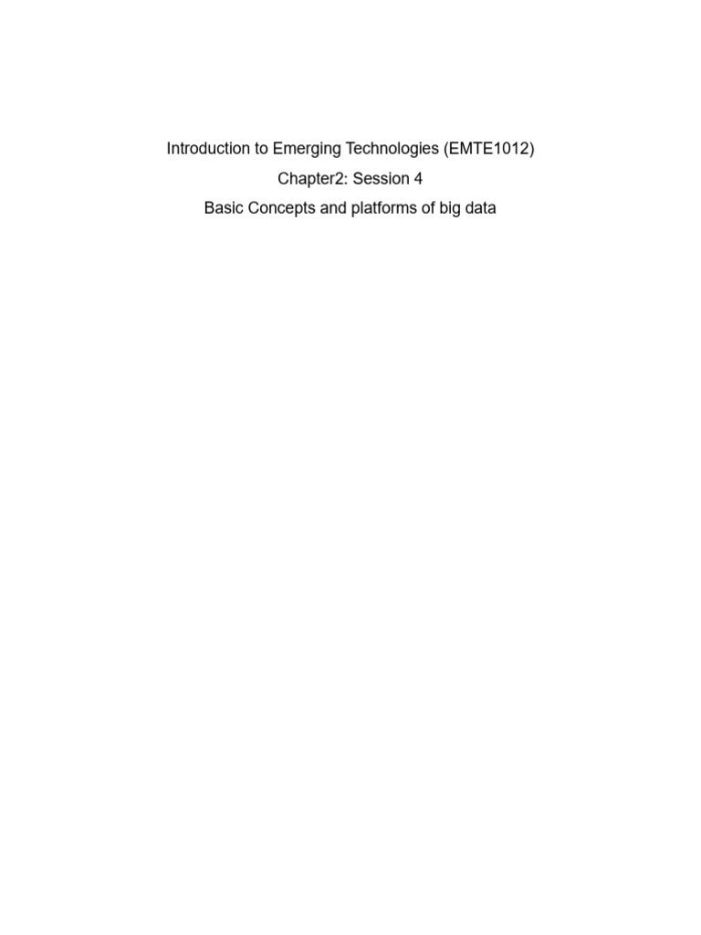Big Data Concepts and Hadoop Overview | PDF | Apache Hadoop | Big Data