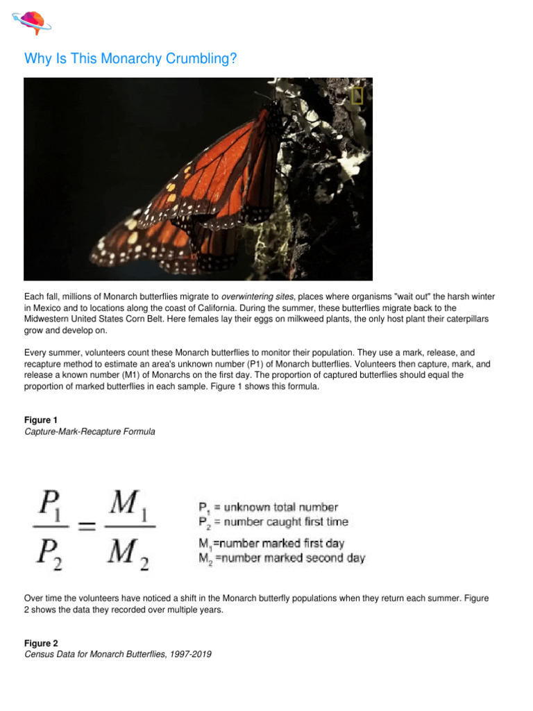 Decline of Monarch Butterflies in MN | PDF | Butterfly | Natural ...